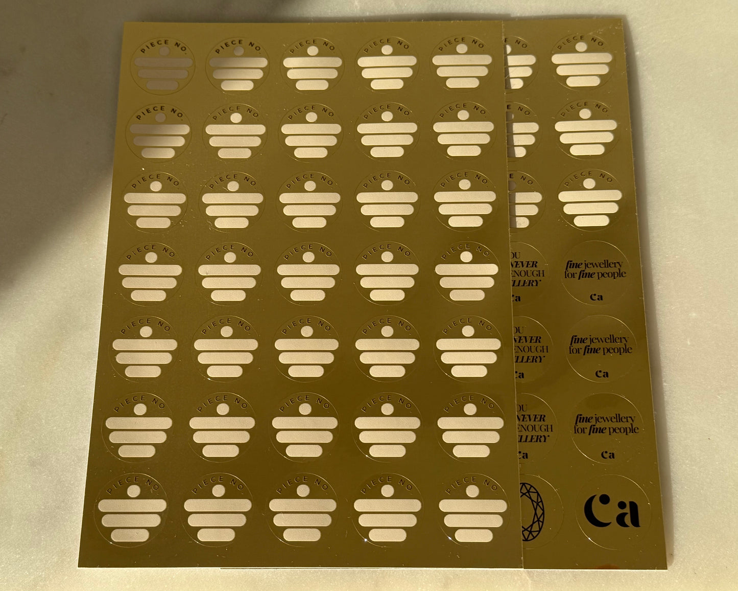 Jewellery Box Organising Stickers