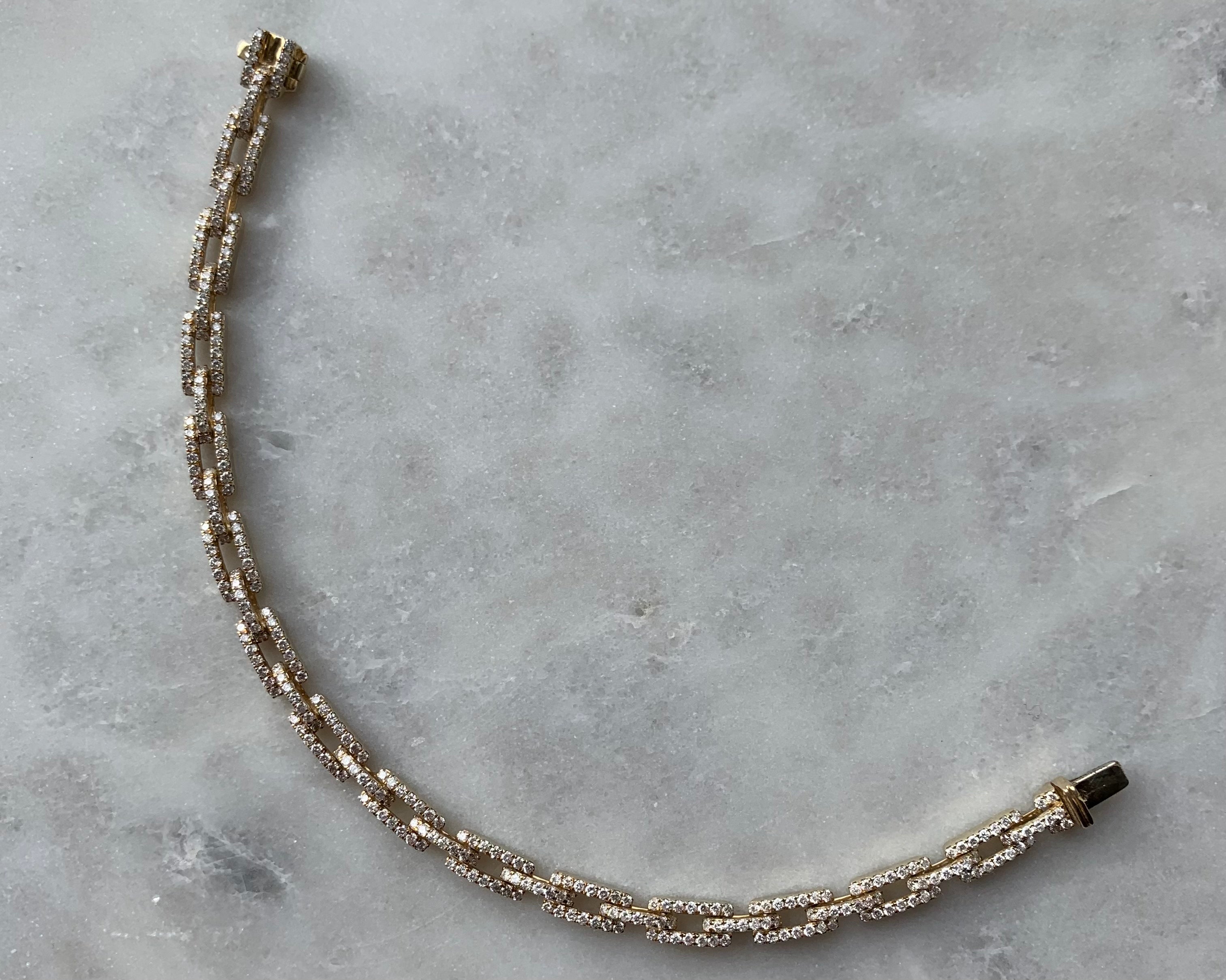 CHAINE ECHAPPEE DIAMOND LINK BRACELET main image 0