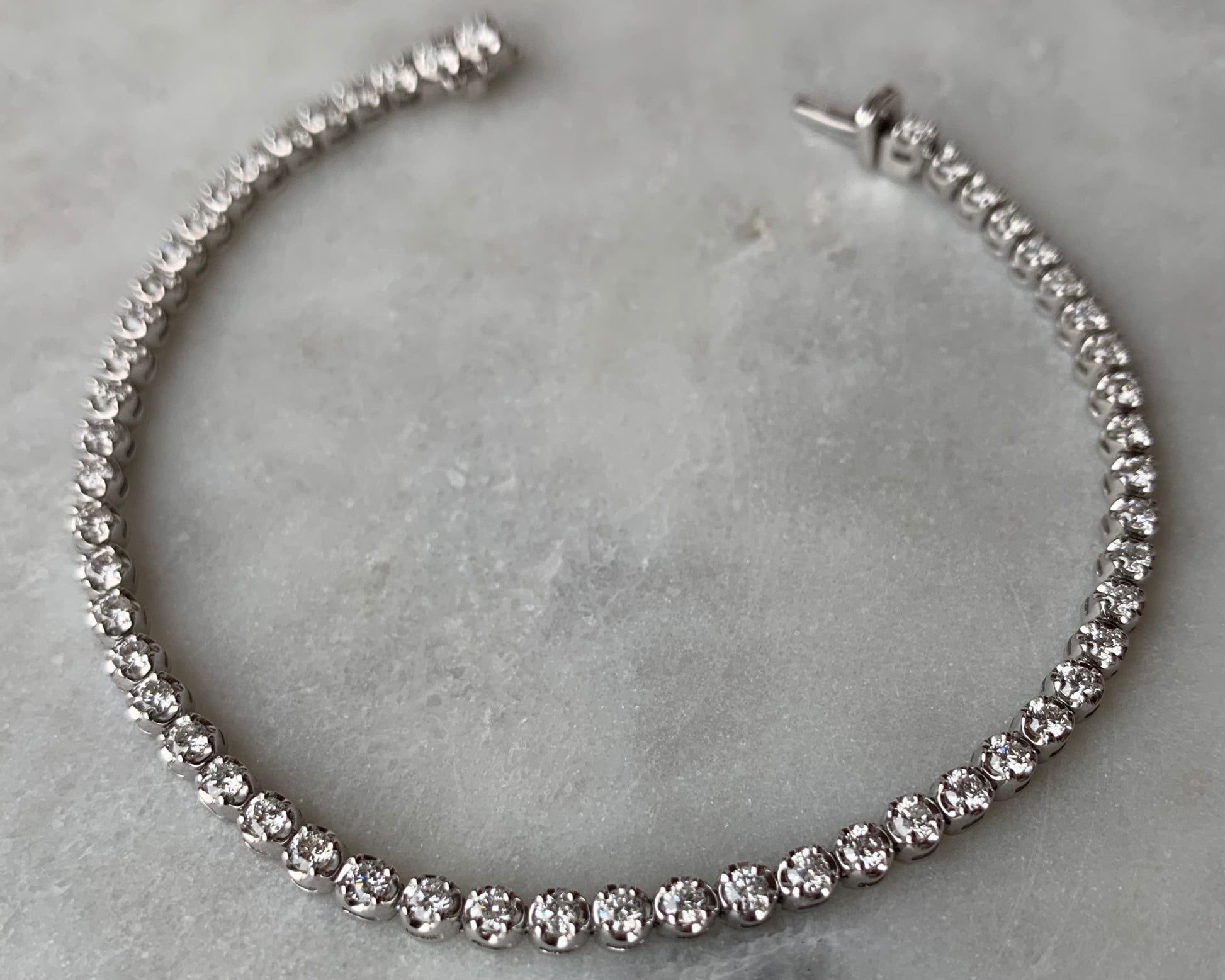 Moissanite Tennis Bracelet in Sterling Silver